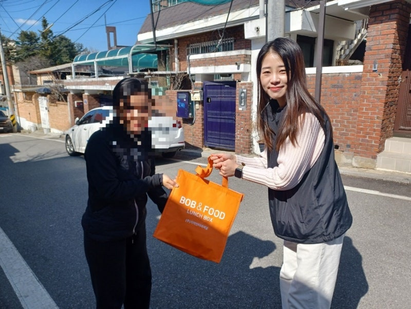 밥엔푸드 도시락 배달 - 강원도 취약계층 후원